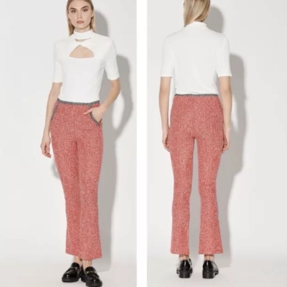 Walter Baker Kora Pants Starlight Knit Red Medium Textured N